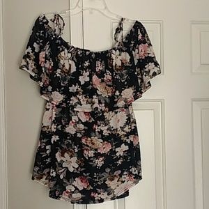 Off the shoulder floral top